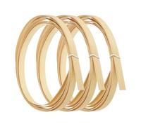 PATIKIL Bamboo Strips for Weaving 7/16" x 10 Ft, 3 Pack Thin Flat Wicker Rattan Cane Reed for Making Basket Webbing DIY Crafts, Natural Color