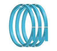 PATIKIL Bamboo Strips for Weaving 7/16" x 10 Ft, 3 Pack Thin Flat Wicker Rattan Cane Reed for Making Basket Webbing DIY Crafts, Blue