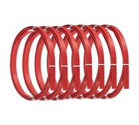 PATIKIL Bamboo Strips for Weaving 7/16" x 10 Ft, 7 Pack Thin Flat Wicker Rattan Cane Reed for Making Basket Webbing DIY Crafts, Red