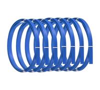 PATIKIL Bamboo Strips for Weaving 7/16" x 10 Ft, 7 Pack Thin Flat Wicker Rattan Cane Reed for Making Basket Webbing DIY Crafts, Sky Blue
