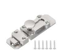 PATIKIL Barrel Bolt Latch, 3 Inch Solid Slide Door Lock Zinc Alloy Security Bolt Latch Vintage Gate Latches for Barn Warehouse, Silver