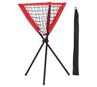 PATIKIL Baseball Caddy Portable Baseball Bucket of Balls Batting Practice Ball Caddy Stand with Carry Bag for Softball Holders Hitting Batting Practice Training, Red