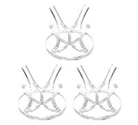 PATIKIL Baseball Holders for Balls 3 Pcs Acrylic Display Stand Small Ball for Baseball Golf Softball Tennis Sport Stand Ball, Transparent