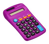 PATIKIL Basic Calculator, 8 Digit LCD Display Calculator 4 Function Small Desktop Calculator Battery Powered Handheld Calculator for Home Office, Purple