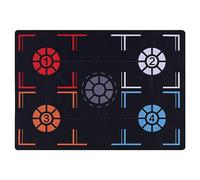 PATIKIL Basketball Training Mat 2.5mm Rubber Non-Slip Training System with Point Reminder for Amateur (94x67cm)