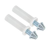 PATIKIL Bifold Door Hardware, 2Pcs 0.6 Inch Bi-Fold Door Bottom Pivot Bifold Closet Door Hardware Repair Part Kit for Folding Closet Sliding Door, White