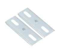 PATIKIL Bifold Door Hardware, 2Pcs 0.9 Inch Bi-Fold Door Repair Bracket Bifold Closet Door Hardware Repair Part Kit for Folding Closet Sliding Door, White
