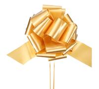 PATIKIL Big Bow 12 Inch, Shiny Giant Pull Bow Car Bow for Bike Decoration Wedding Birthday Present Wrapping New Houses Decor, Gold