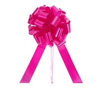 PATIKIL Big Car Pull Bow 25 Inch, Metallic Giant Bow Ribbon for Car Decoration Wedding Birthday Present Wrapping New Houses Decor, Fuchsia