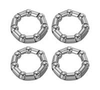 PATIKIL Bike Ball Crank Bearing 38mm x 7 Balls, 4 Pack Stainless Steel Bicycle Bearings Replacement Bike Parts Repair Accessories for Bike Front Rear, Silver