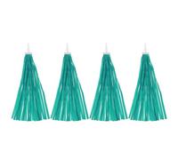 PATIKIL Bike Streamers, 4 Pcs Ocean Green Scooter Handlebar Tassels Grips Ribbon Accessories Decorations for Girls Bicycle Tricycle Handles, Ocean Green