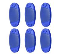 PATIKIL Bike Wheel Reflectors, 6 Pcs Plastic Universal Oval Safety Bicycle Wheel Rim Reflective Warning Reflective for Trailer Mountain Bike Bicycles Night Riding, Blue