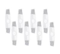 PATIKIL Bike Wheel Reflectors, 8 Pcs Plastic Universal Rectangle Safety Bicycle Wheel Rim Reflective Warning Reflective for Trailer Mountain Bike Bicycles Night Riding, White