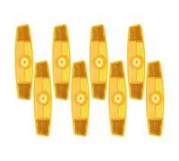 PATIKIL Bike Wheel Reflectors, 8 Pcs Plastic Universal Rectangle Safety Bicycle Wheel Rim Reflective Warning Reflective for Trailer Mountain Bike Bicycles Night Riding, Orange