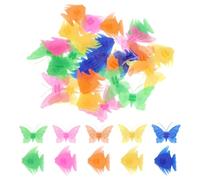 PATIKIL Bike Wheel Spokes Beads, 48 Pcs Colorful Bicycle Spoke Decoration Resin Clip Beads Spoke for Bike Accessories (Butterfly), Multicolor
