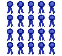 PATIKIL Blank Award Ribbon, 20 Pcs Prize Ribbon Award Medal Winner Ribbon Recognition Participation Ribbon for Competition, Sport Event and Party, Wedding, Blue