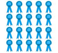 PATIKIL Blank Award Ribbon, 20 Pcs Prize Ribbon Award Medal Winner Ribbon Recognition Participation Ribbon for Competition, Sport Event and Party, Wedding, Lack Blue