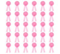 PATIKIL Blank Award Ribbon, 30 Pcs Prize Ribbon Award Medal Winner Ribbon Recognition Participation Ribbon for Competition, Sport Event and Party, Wedding, Pink