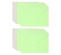 PATIKIL Blank Cards and Envelopes 5x7, Invitation White Cardstock Greeting Cards (Light Green), 24 Pack, Perfect for Office | Wedding | Gift | Graduation | Birthday