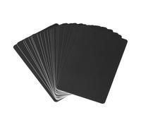 PATIKIL Blank PVC Cards, 20 Pack Inkjet Plastic ID Card CR80 30 MIL White Printable Business Cards, Waterproof Double Sided Printing for Photo ID Badge Inkjet Printers Glossy, Black