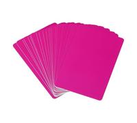 PATIKIL Blank PVC Cards, 20 Pack Inkjet Plastic ID Card CR80 30 MIL White Printable Business Cards, Waterproof Double Sided Printing for Photo ID Badge Inkjet Printers Glossy, Pink