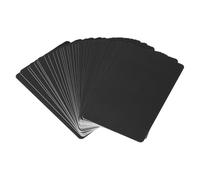 PATIKIL Blank PVC Cards, 30 Pack Inkjet Plastic ID Card CR80 30 MIL White Printable Business Cards, Waterproof Double Sided Printing for Photo ID Badge Inkjet Printers Frosted, Black