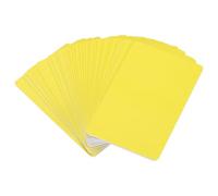 PATIKIL Blank PVC Cards, 30 Pack Inkjet Plastic ID Card CR80 30 MIL White Printable Business Cards, Waterproof Double Sided Printing for Photo ID Badge Inkjet Printers Frosted, Yellow