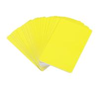 PATIKIL Blank PVC Cards, 30 Pack Inkjet Plastic ID Card CR80 30 MIL White Printable Business Cards, Waterproof Double Sided Printing for Photo ID Badge Inkjet Printers Glossy, Yellow