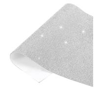 PATIKIL Bling Crystal Rhinestone Sheet, 59.1"x7.9"Self Adhesive Rhinestone Gem Stickers, Bling Diamond Sticker for DIY Crafts Gifts Phone Car Decorations, Silver White