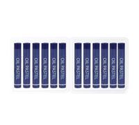 PATIKIL Blue Oil Pastels, 12Pcs Soft Oil Crayons Creamy Pastels Stick Art Supplies for Art Painting Drawing Blending Graffiti for Artists Beginners