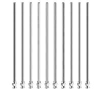 PATIKIL Blunt Tip Dispensing Needle 8G, 10 Pcs 5 Inch Stainless Steel Liquid Dispenser Needles with Lure Lock for Refilling Liquid Inks Adhesives Glue