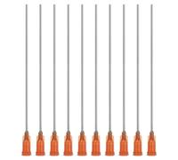 PATIKIL Blunt Tip Dispensing Needles 15G, 10 Pcs 4 Inch Industrial Liquid Dispenser Needle with Lure Lock for Refilling Liquid Ink Adhesive Glue, Amber