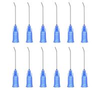 PATIKIL Blunt Tip Dispensing Needles 22G, 12 Pcs 1 Inch Industrial Liquid Dispenser Needle with Lure Lock for Refilling Liquid Ink Adhesive Glue, Blue
