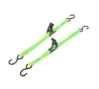 PATIKIL Boat Trailer Transom Tie Down Straps 25mm x 1 m / 1"x3.3', 1763lbs Break Strength Ratchet Adjustable Straps with S Hook for Marine Trailing Boating, Green