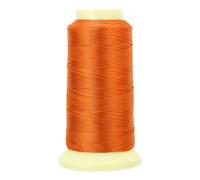 PATIKIL Bonded Thread, 0.4 mm 550 Yards Polyester Sewing Cord for Weave Bracelets Pendant Ropes Macrame Bookbinding DIY Craft, Orange