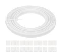 PATIKIL Boning for Sewing, 10 Yard 10mm Wide Polyester Sew-Through Low Density Corset Boning with 40 Pcs End Caps for Corset Wedding Dress Hat Cap DIY, Beige