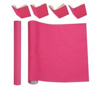PATIKIL Book Binding Cloth, 51 x 11 Inches Book Cloth for Binding Repairing Fabric Surface Paper Backed Bookbinding Supplies, Rose Red
