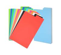 PATIKIL Book Dividers with Tab, 11.3x7.3" Multicolor Plastic Book Binder Index Card Files Dividers Separator with Sticker on for Storage Box Drawer Magazines Album Vinyl Record, 20Pcs