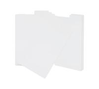 PATIKIL Book Dividers with Tab, 11.3x7.3" White Plastic Book Binder Index Card Files Dividers Separator with Sticker on for Storage Box Drawer Magazines Album Vinyl Record, 20Pcs