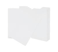 PATIKIL Book Dividers with Tab, 11.3x7.3" White Plastic Book Binder Index Card Files Dividers Separator with Sticker on for Storage Box Drawer Magazines Album Vinyl Record, 30Pcs
