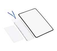 PATIKIL Bookmark Magnifier Kit, 1 Set 3X Full Book Page Viewing Magnifying Lens Sheet Ruler for Low Vision People Reading Book Magazine Newspaper