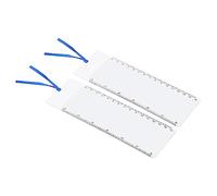 PATIKIL Bookmark Magnifier with 6 Inch Ruler, 2 Pack 3X Magnifying Sheet Page Magnifier Lens for Low Vision People Reading Book Magazine Newspaper