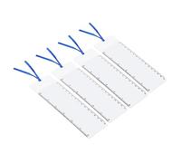 PATIKIL Bookmark Magnifier with 6 Inch Ruler, 4 Pack 3X Magnifying Sheet Page Magnifier Lens for Low Vision People Reading Book Magazine Newspaper