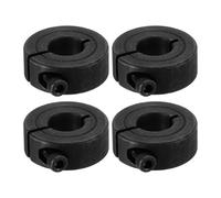 PATIKIL Bore 10mm Single Split Shaft Collar 24mm OD 9mm Thickness, 4 Pack 45#Carbon Steel Locking Collar Clamp Style with Set Screw for Machine Tools Industry, Black