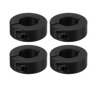 PATIKIL Bore 18mm Single Split Shaft Collar 36mm OD 13mm Thickness, 4 Pack 45#Carbon Steel Locking Collar Clamp Style with Set Screw for Machine Tools Industry, Black