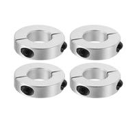 PATIKIL Bore 22mm Double Split Shaft Collar Locking Collar Clamp Style 4Pcs | 45mm OD 12mm Thick,Aluminum Alloy,with Set Screw,for Machine Tools Industry,Silver
