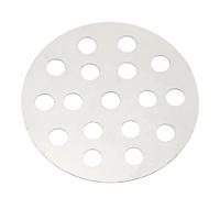 PATIKIL Bottom Fire Grate, 5.7" Round BBQ Grill Grate Replacement High Heat Charcoal Plate Stainless Steel Grilling Accessories for Grilling Barbecue Stove