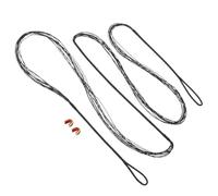 PATIKIL Bow String Replacement,12 Strands Recurve Bowstring with Nock Point for AMO 59" Traditional Recurve Bow, Black