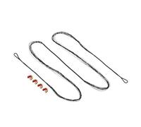 PATIKIL Bow String Replacement with 4 Nock Points for AMO 58", 14 Strands Traditional Long Bow Recurve Bowstring, Black