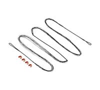 PATIKIL Bow String Replacement with 4 Nock Points for AMO 68", 14 Strands Traditional Long Bow Recurve Bowstring, Black